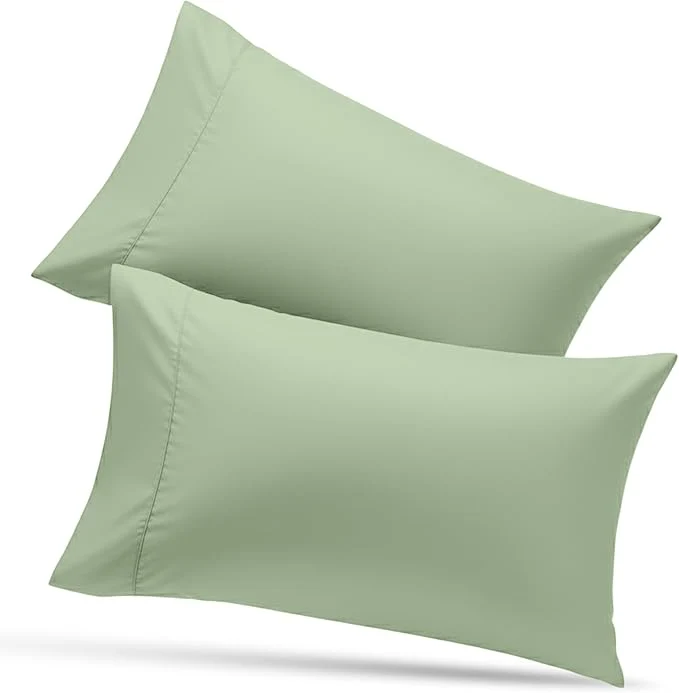 Premium Utopia Bedding Pillow Cases Standard Size 2-Pack – Soft Brushed Microfiber – Envelope Closure – for Hospitals Hotels Guest Rooms – Oeko-TEX 20×26 Inches Sage Effective
