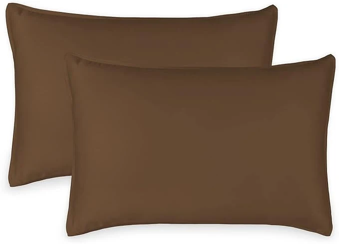 Functional King Pillowcases by Pure Bamboo Organic Viscose Derived from Bamboo Luxuriously Soft amp Cooling Double Stitching Envelope Closure 2 King Pillowcases Coconut Husk Casual