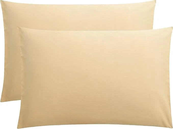 High-Quality FLXXIE Pillow Cases Queen Soft Microfiber Pillow Covers with Envelope Closure Wrinkle Resistant Pillowcases 2 Piece Set 20×30 Light Taupe Responsible
