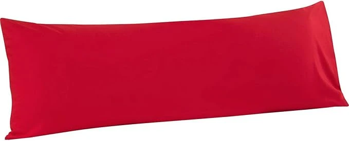 Advanced FLXXIE Body Pillow Cover – Super Soft Microfiber 20×54 Body Pillow Case – Envelope Closure Wrinkle Stain Resistant 20×54 Long Pillowcase Red High-Quality