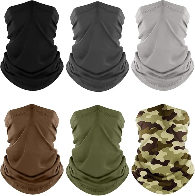 Modern Fuinloth Neck Gaiter 6 Pack Cooling UV Protection Bandana Face Mask Gator Scarf Elegant