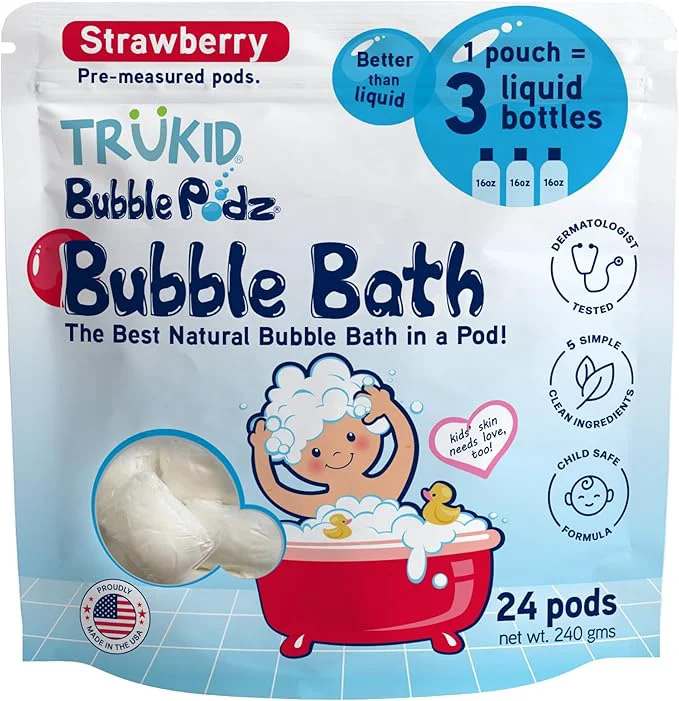 Trendy TruKid Bubble Podz Bubble Bath for Kids Babies Tear Gentle Official