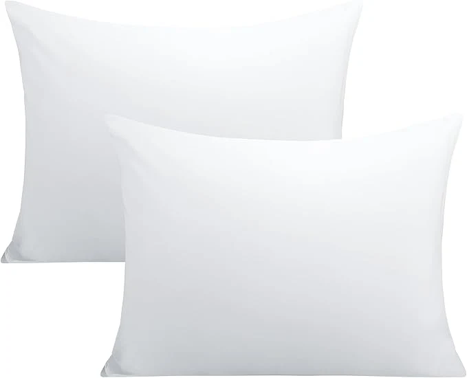 Crafted FLXXIE Pillow Cases Standard Size Soft Microfiber Pillow Covers with Envelope Closure Wrinkle Stain Resistant Pillowcases 2 Piece Set 20×26 White Premium Material