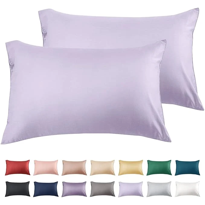 Trusted Warmstar Cotton Pillow Cases King Size Set of 2 600 Thread Count Pillowcases 20×36 Inches Soft Long Staple Cotton Pillowcases Breathable with Envelope Closure Lavender Flexible