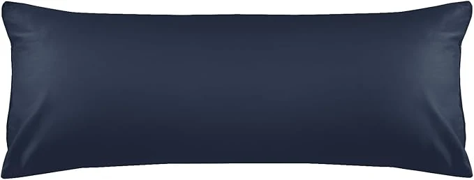 Outstanding Warmstar Cotton Body Pillow Cover 1 Pack 600 Thread Count Body Pillow case 20 quot x54 quot Long Body Pillow Case Cover Soft Breathable with Envelope Closure Navy Blue Modern