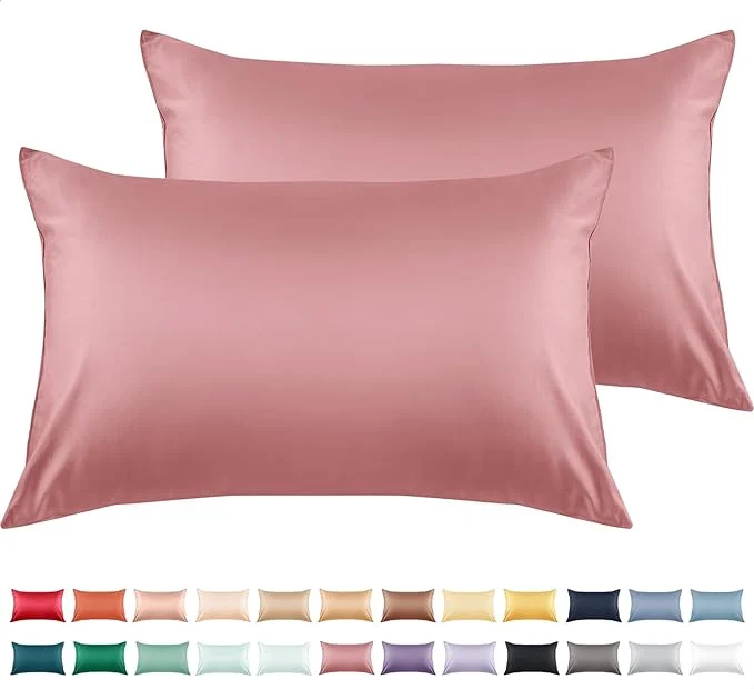 Superior Warmstar Cotton Pillow Cases King Size Set of 2 600 Thread Count Pillowcases 20×36 Inches Soft Long Staple Cotton Pillowcases Breathable with Envelope Closure Lotus Pink Durable