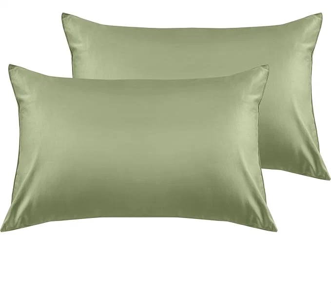 Top-Quality Warmstar Cotton Pillow Cases Standard Size Set of 2 600 Thread Count Pillowcases 20×26 Inches Soft Long Staple Cotton Pillowcases Breathable with Envelope Closure Sage Green Advanced