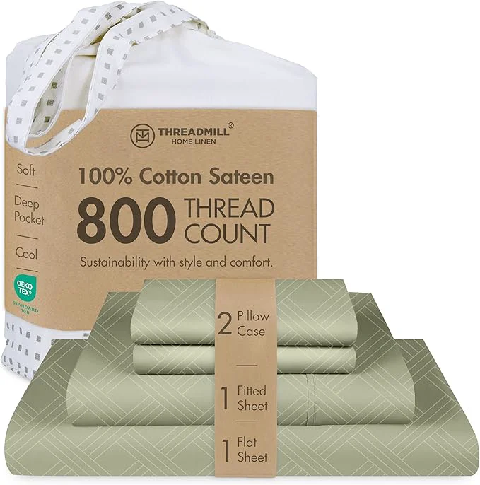 Healthy Threadmill King Size Sheets for King Mattress 800 Thread Count Jacquard Celine Sage Green Better Than Egyptian Cotton 4 Pc Bed Sheets Damask Sheet Fits 16 39 39 Deep Pocket Cotton Sheets Functional