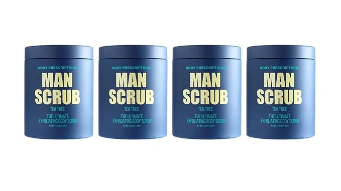 Fine Crafted Body Prescriptions Men s Exfoliating Body Scrub – Skin Cleansing Wash Natural