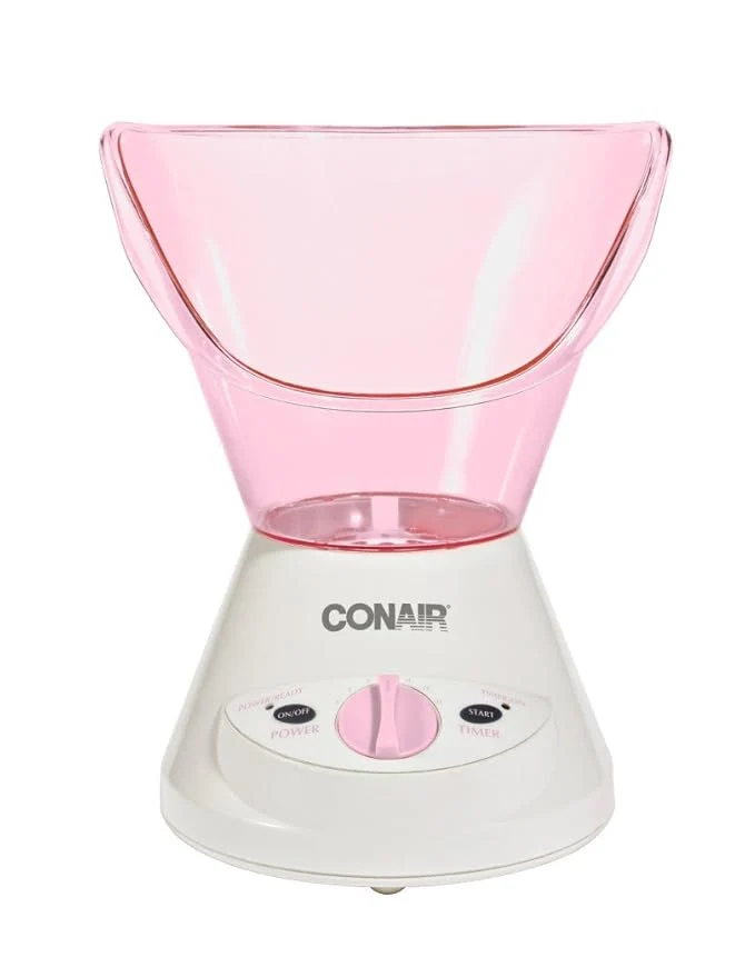 Organic True Glow by Conair Moisturizing Mist Facial Sauna System Pink Cream Soft