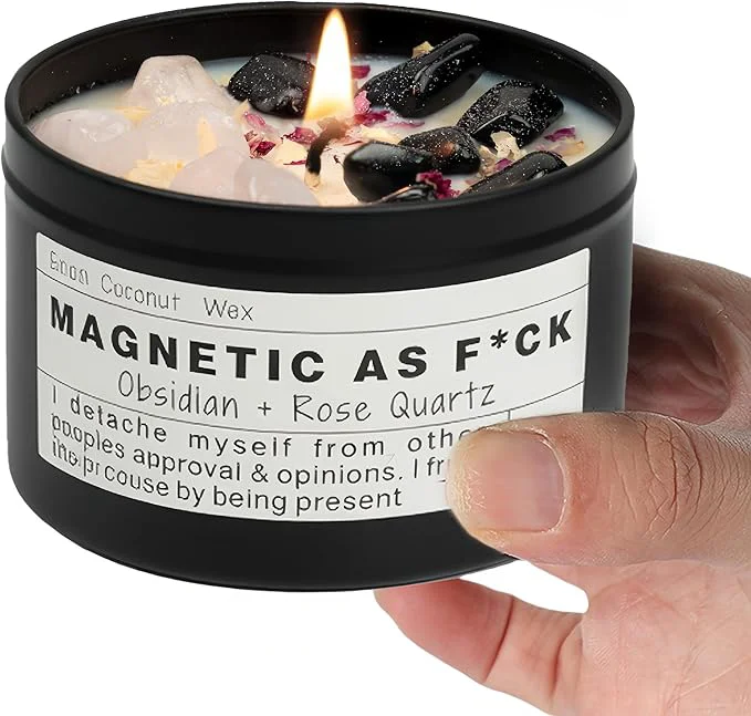 Fashionable Magnetic AS F CK Hande Made Chakra Candle Attraction Manifestation Next-Generation