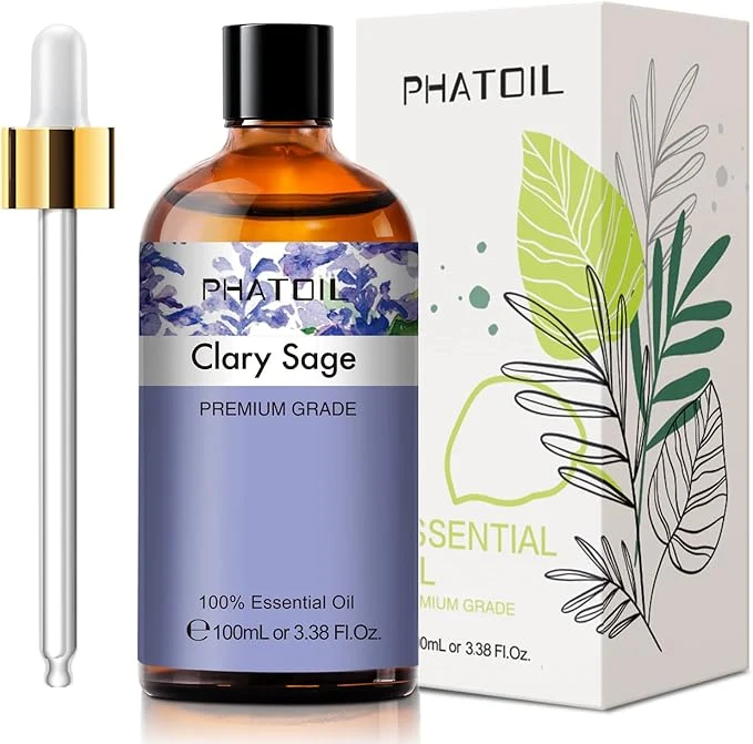 Premium PHATOIL 3.38FL.OZ Clary Sage Essential Oil Verified
