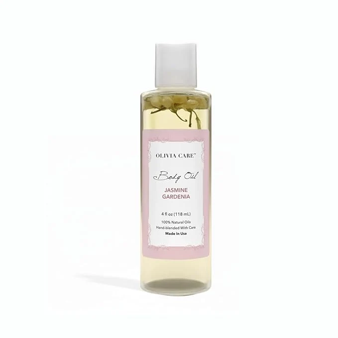 Carefully Designed Olivia Care Jasmine Gardenia Body Oil Vegan Natural Oil Advanced