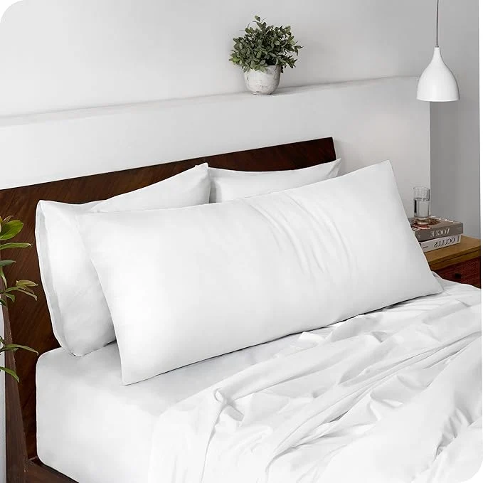 Breathable Bare Home Microfiber Body Pillow Cover – Ultra Soft – Cooling Pillowcase – Double Brushed – Pillowcase with Zipper Closure – Easy Care 20 39 39 x54 39 39 Body Pillow Cover White Prestigious