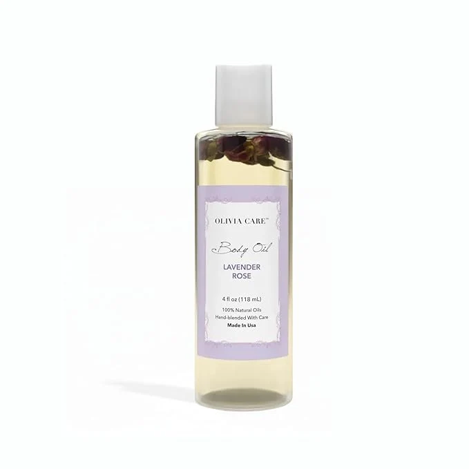 Stylish Olivia Care Body Oil Lavender Rose Vegan Natural Perfume Oil Efficient