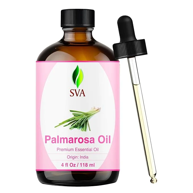 Reliable SVA Palmarosa Essential Oil – 4 Fl Oz – Natural Palmarosa Oil Genuine