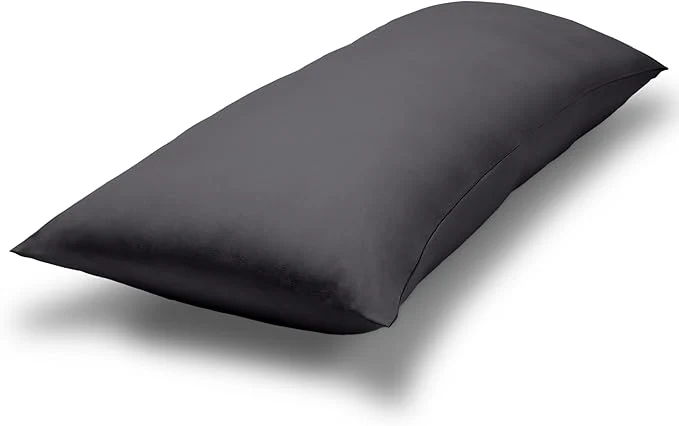 Powerful Bare Home Microfiber Body Pillow Cover – Ultra Soft – Cooling Pillowcase – Double Brushed – Pillowcase with Zipper Closure – Easy Care 20 39 39 x54 39 39 Body Pillow Cover Forged Iron Grey Clean