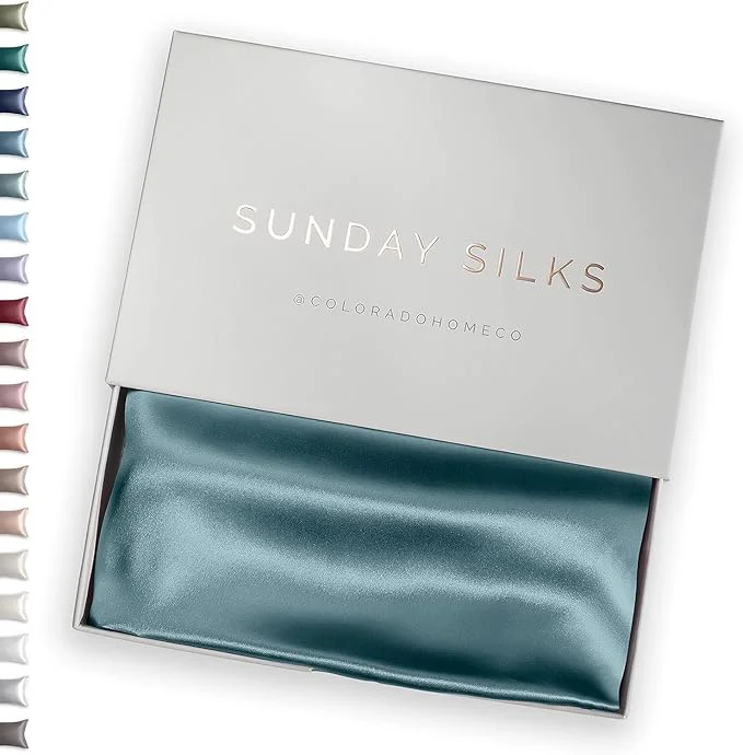 Original Design SUNDAYSILKS™ Mulberry Silk Pillowcase Silk Pillow Cases for Hair amp Skin Superior to Satin Pillowcase with Zipper Standard Queen King Sizes Anti-Wrinkle Cooling Non-Slip Silk Pillowcases Advanced