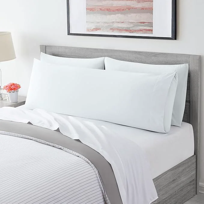 Advanced Mellanni Pillow Case – 1 PC Iconic Collection Pillowcases – Hotel Luxury Extra Soft Cooling Pillow Cover – Envelope Closure – Wrinkle Fade Stain Resistant Body 20 quot x 54 quot White Crafted