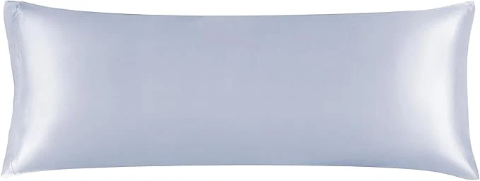 Detailed BEDELITE Satin Body Pillow Cover Super Soft and Cooling Body Pillow Pillowcase for Hair and Skin Breathable Silky Full Long Pillowcase Cover 20 quot x54 quot Evening Haze Modern