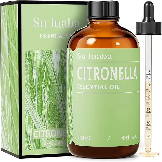 Fine Crafted SU JUABA Citronella Oil 4 Fl Oz Pure Natural Aromatherapy Oil Prestigious
