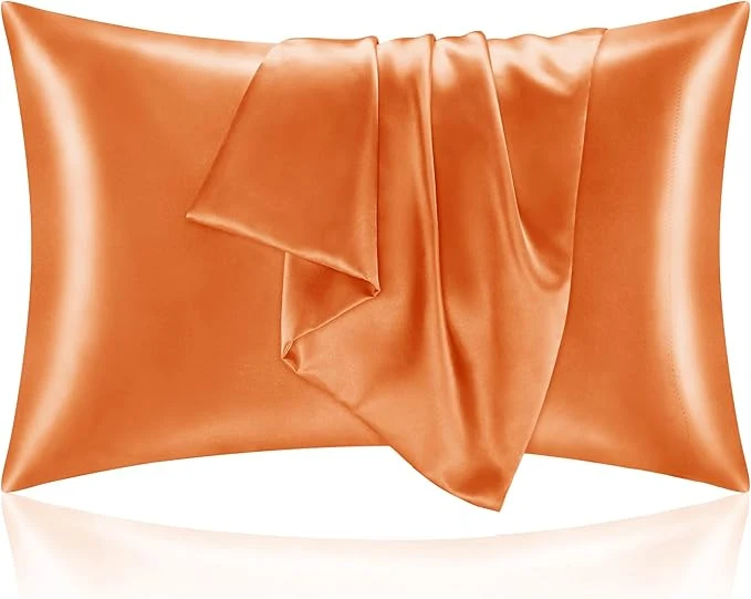 Top-Quality BEDELITE Satin Pillowcase for Hair and Skin Super Soft and Cooling Similar to Silk Pillow Cases 2 Pack with Envelope Closure Gift for Women Men 20 quot x36 quot King Size Burnt Orange Proven