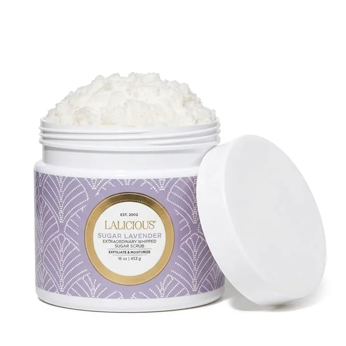 Soft LALICIOUS Sugar Lavender Exfoliating Moisturizing Body Scrub Sugar Authentic