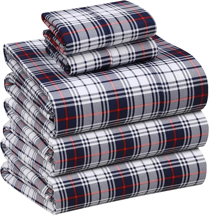Easy-to-Use RUVANTI Cotton Sheets – Split King Size Percale Bedding Cooling amp Breathable Floral Design Durable with a Crisp Soft amp Comfortable Feel 16 quot Deep Pocket 5-Piece Set Prussian Expertly Made