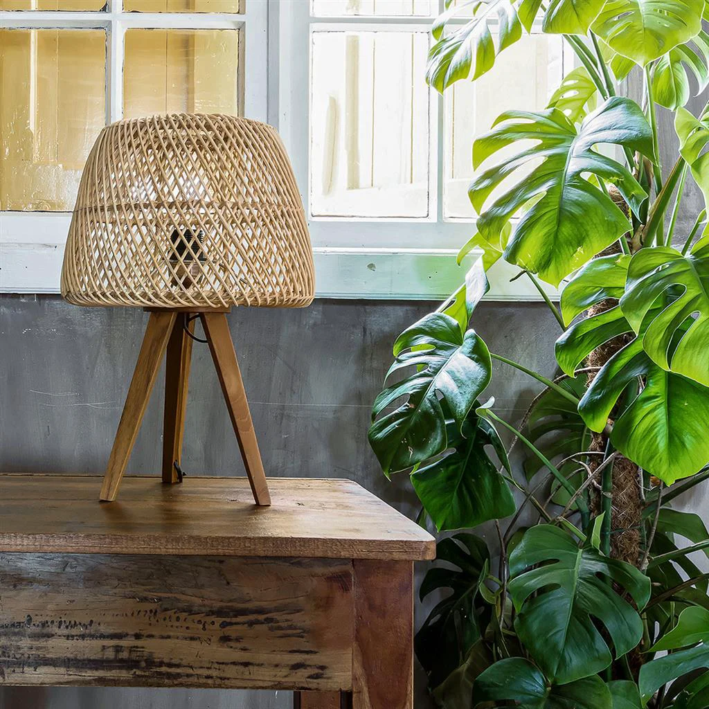Durable Maze tripod table lamp natural Fashionable
