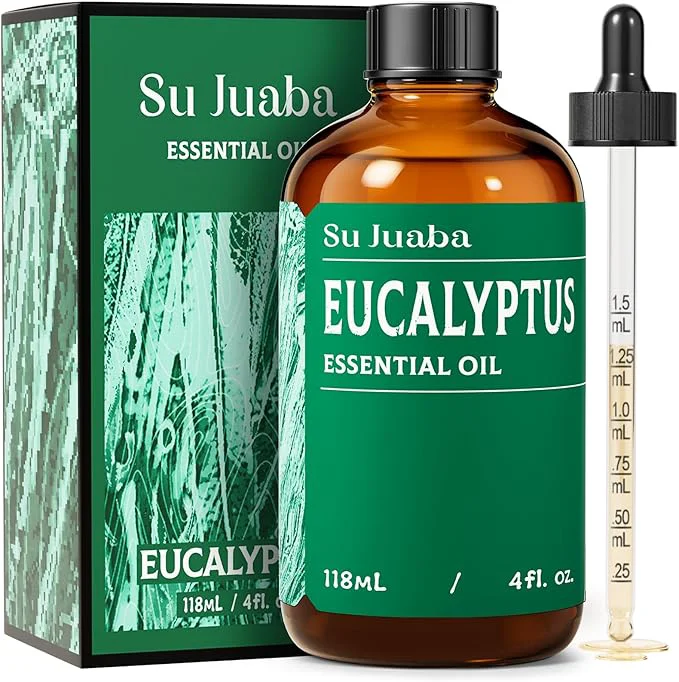 Contemporary SU JUABA Eucalyptus Essential Oil 4 Fl Oz Pure Natural Next-Generation