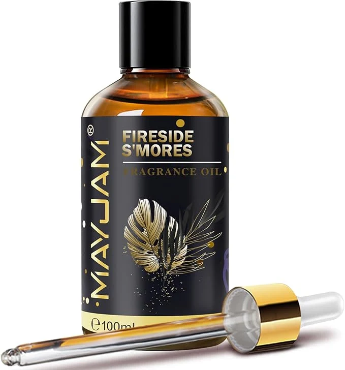 Fashionable Fireside S’Mores Fragrance Oil Essential Oil MAYJAM 3.38FL.OZ Fireside S’Mores Artisan