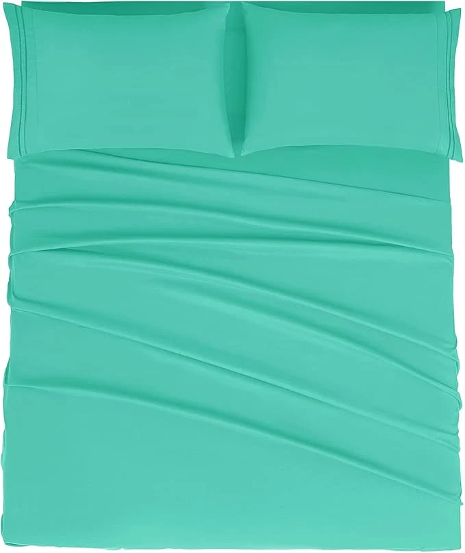 Carefully Designed Mejoroom Full Size Sheet Set – Extra Soft Luxury Brushed Microfiber – 1800 Bedding Sheets with 16 Inch Deep Pocket – Breathable Wrinkle Fade amp Stain Resistant – 4 Piece Full Mint Crafted