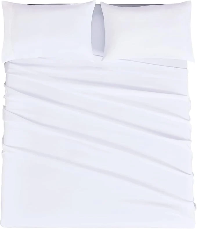 Practical Mejoroom King Size Sheet Set – Hotel Luxury 1800 Bedding Sheets amp Pillowcases – Extra Soft Bed Sheets – 16 quot Deep Pocket Fitted Sheet Hypoallergenic Wrinkle amp Breathable – 4 Piece King White Elegant