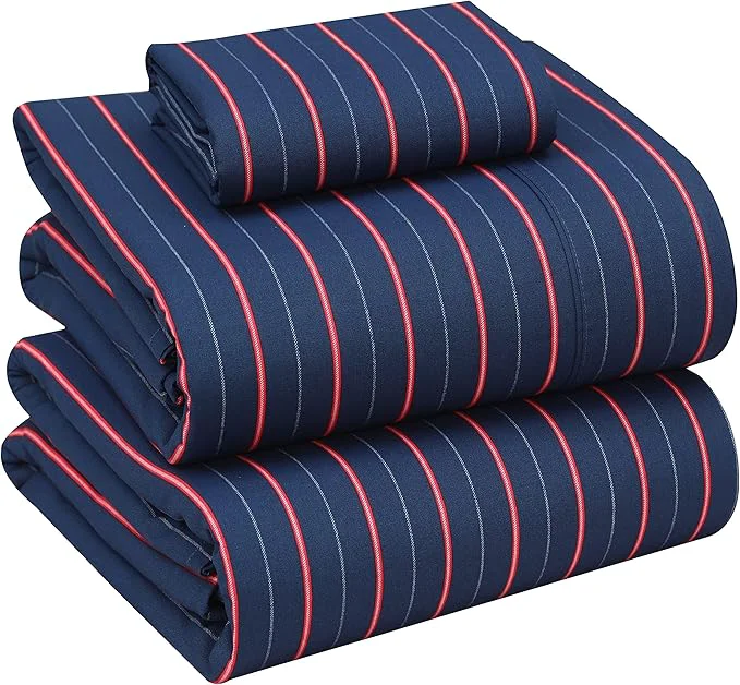 Reliable RUVANTI Cotton Sheets – Twin XL Size Percale Bedding Cooling amp Breathable Floral Design Durable with a Crisp Soft amp Comfortable Feel 16 quot Deep Pocket 3-Piece Set Nautical Advanced
