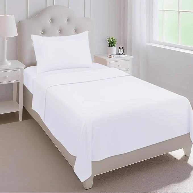 Selected Mejoroom Twin Sheet Set – Hotel Collection Twin Sheets – Bedding Sheets amp Pillowcases with Deep Pocket Fitted Sheet Breathable Wrinkle amp Fade Resistant – 3 Piece White Smart
