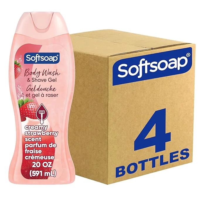 Natural Softsoap Moisturizing Body Wash and Shave Gel Helps Razor Glide Creamy Minimalist
