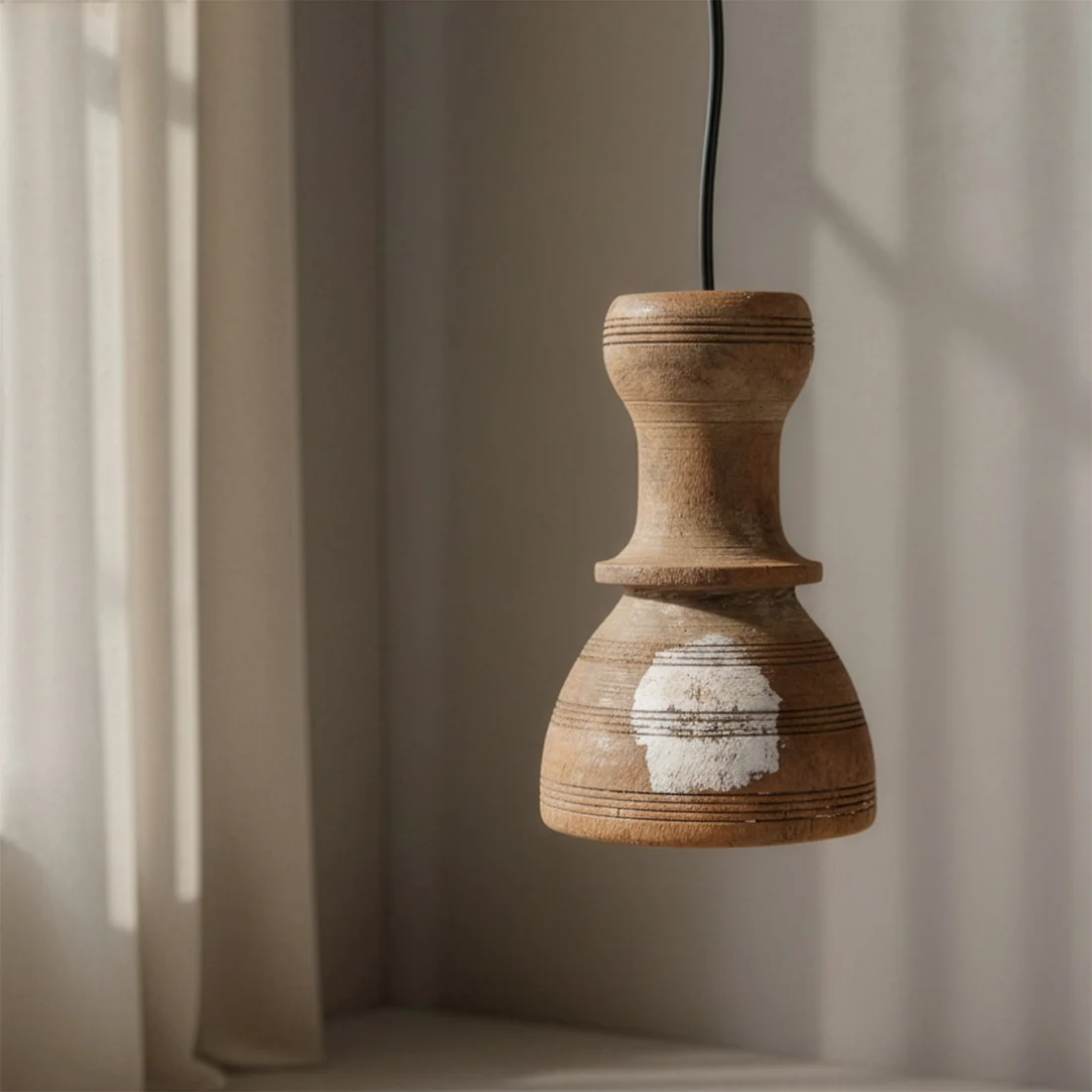 Secure Houten hanglamp met kleur Fashionable