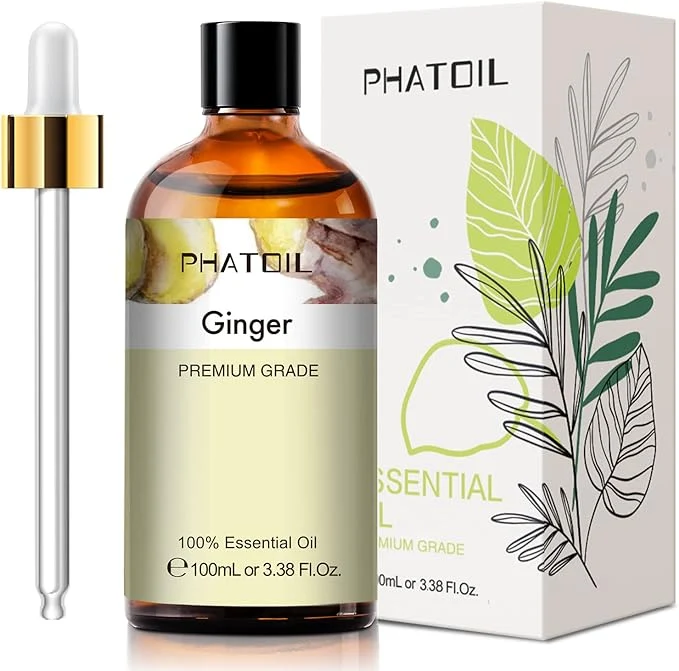 Original Design Ginger 3.38fl.oz Essential Oil PHATOIL Pure Aromatherapy Oils Powerful