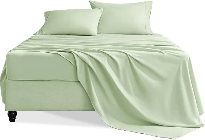Original Design Full Size Bed Sheets Set 4 Pieces Hotel Luxury Soft Microfiber Bed Sheets Set Up to 16 quot Deep Pockets Oeko-Tex Sheets with Elastic Breathable Wrinkle Sage Full Responsible
