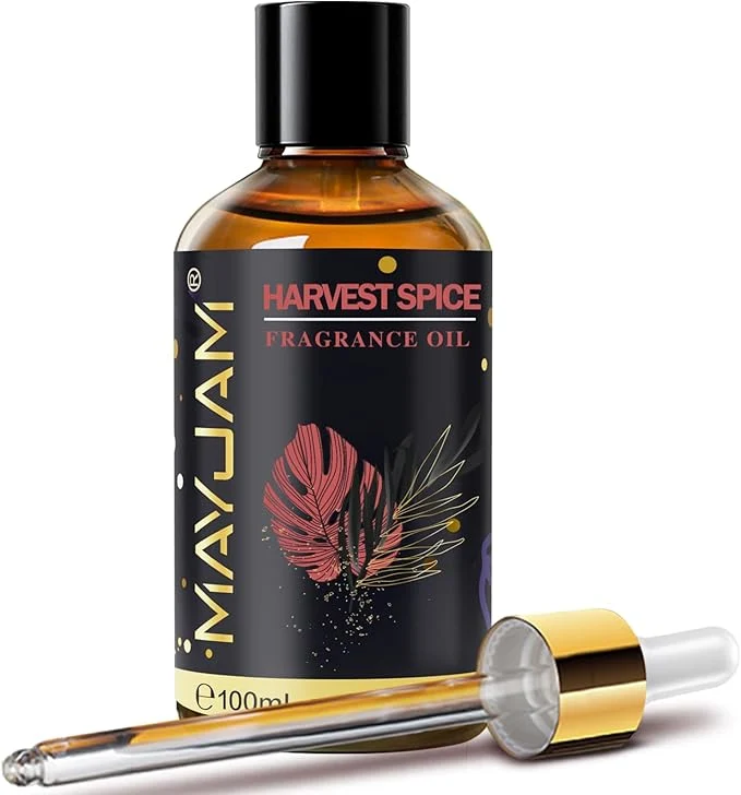 Green Harvest Spice Fragrance Oil Essential Oil MAYJAM 3.38FL.OZ Harvest Spice Oil Superior