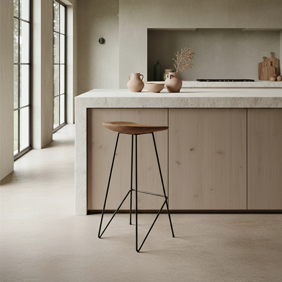 Reusable Loft barkruk naturel Natural
