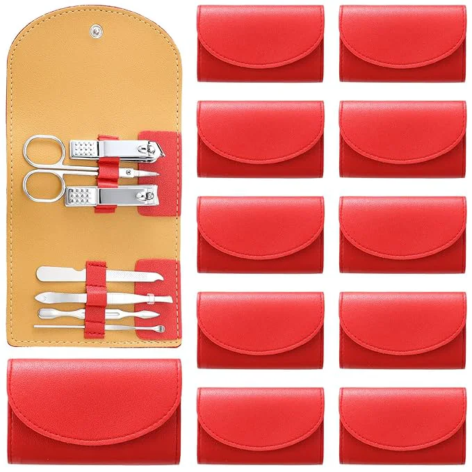 Organic 12 Set Manicure Set Bulk Mini Manicure Nail Clipper Kit 7 in 1 Stainless Steel Superior