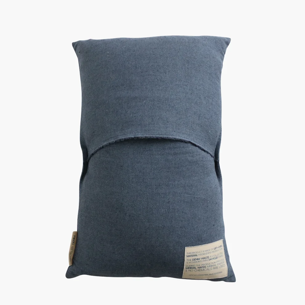 Solid Cushion cover rectangular dark blue Long-Lasting