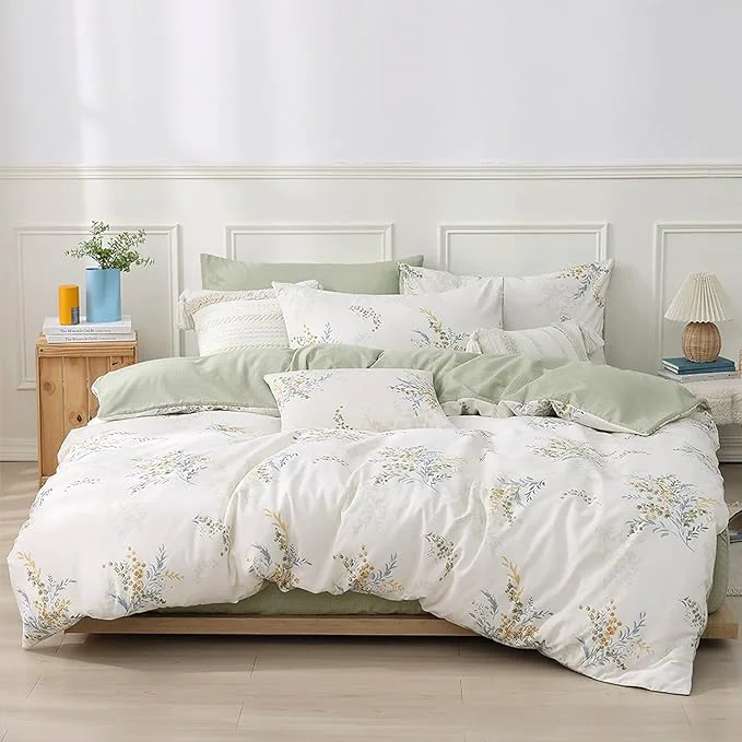 Soft LEMIROE White Cotton Comforter King Size 3Pcs Enhanced
