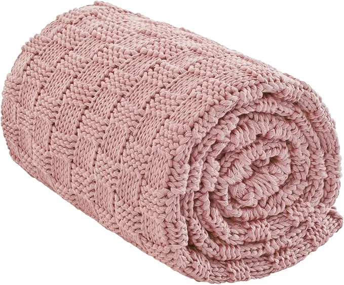 Artisan Knitted Weighted Blanket Adults No Beads Heavy Blanket 36 x 48” 3lbs Fast