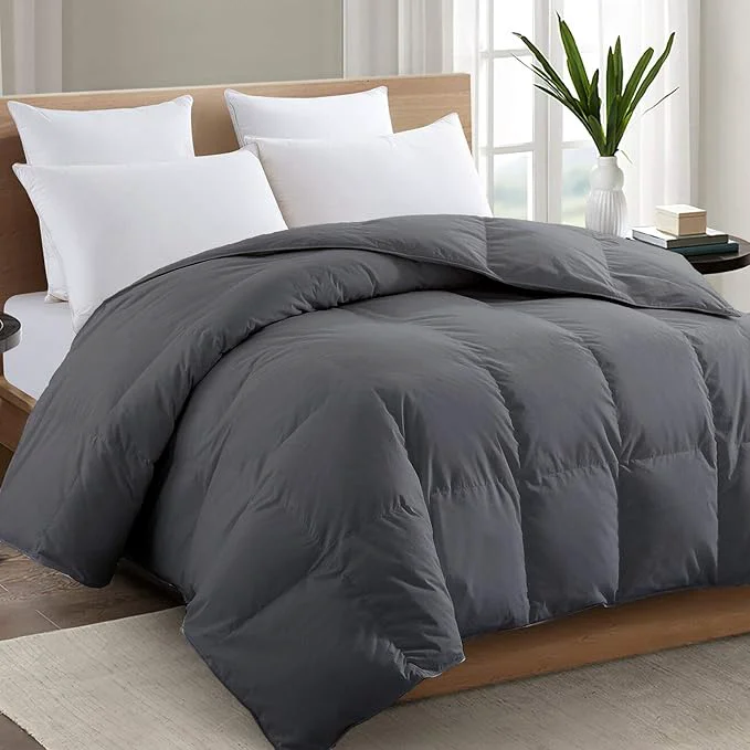 Responsible TEXARTIST Premium 2100 Series King Comforter All Season Breathable Grey Authentic