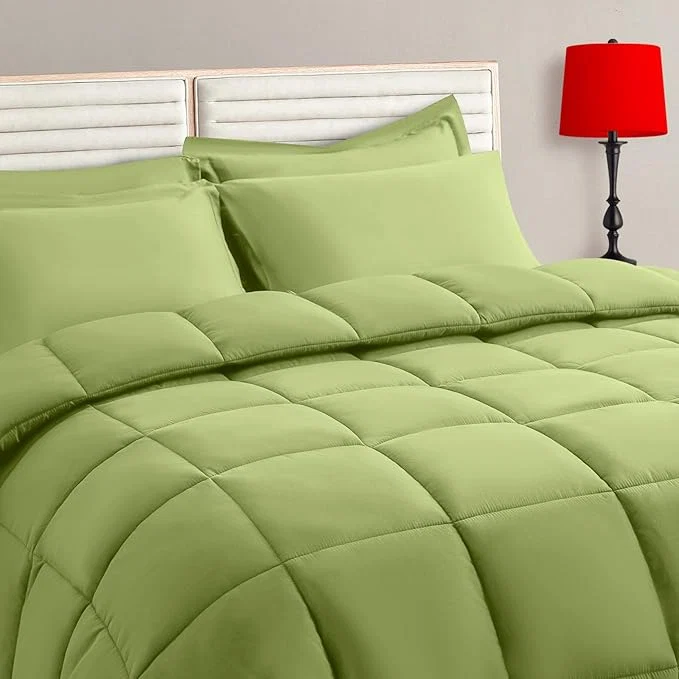 Reliable TAIMIT Sage Green Queen Size Comforter Set Relaxed