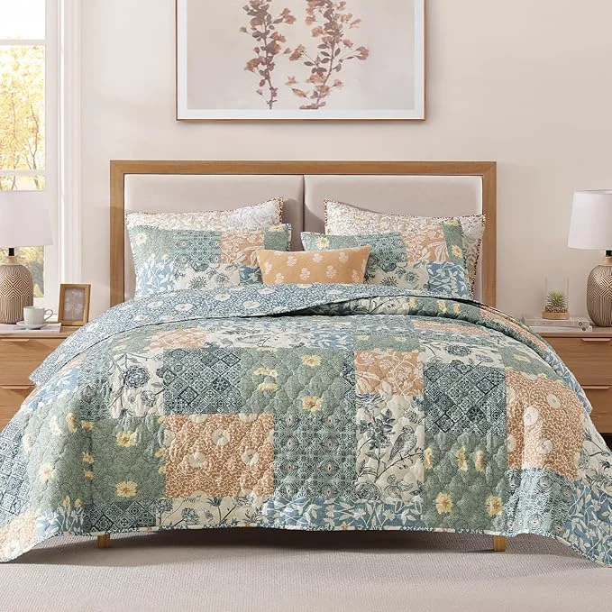 Proven CASAAGUSTO Twin Quilt Set Superior