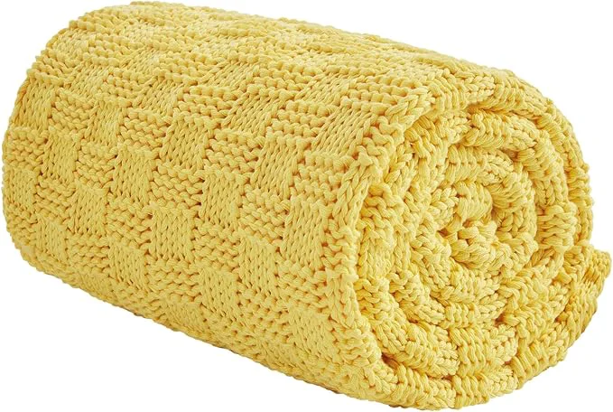 Selected Knitted Weighted Blanket for Adult No Beads Heavy Blanket 60 x 80” 17lbs Crafted