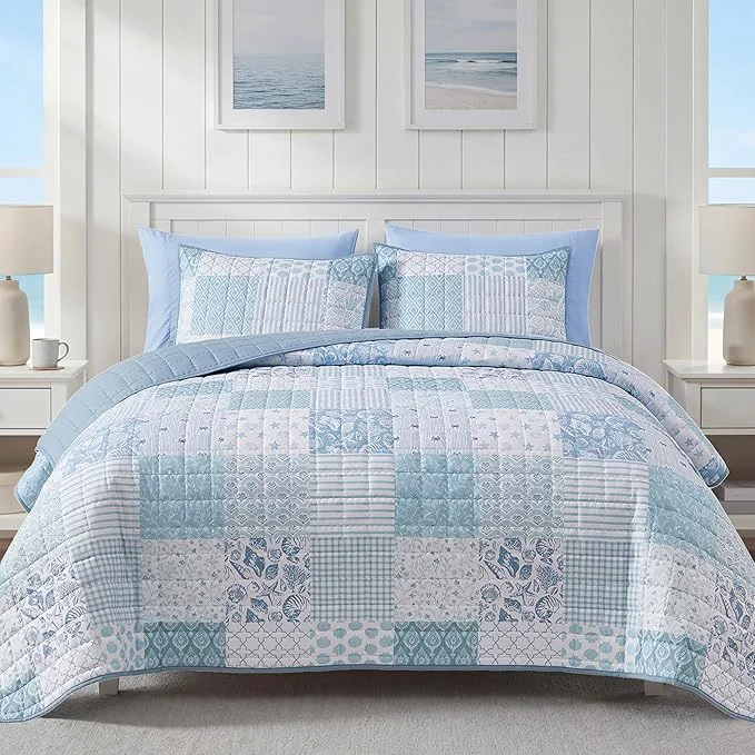 Refined CASAAGUSTO Queen Quilt Set Quality